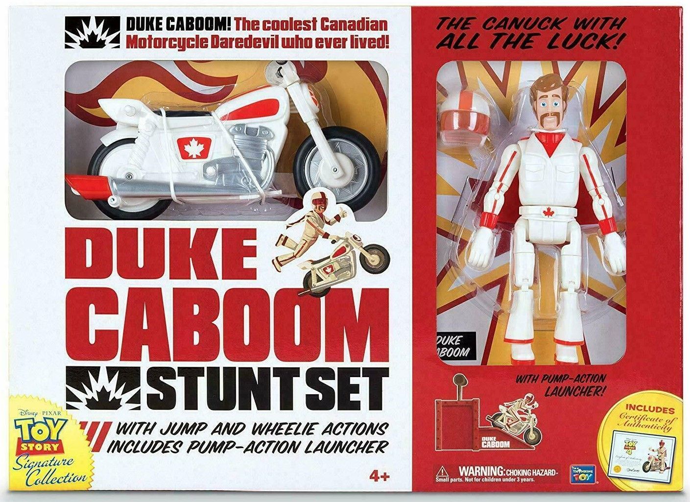 TOY STORY SIGNATURE COLLECTION DUKE CABOOM STUNT SET