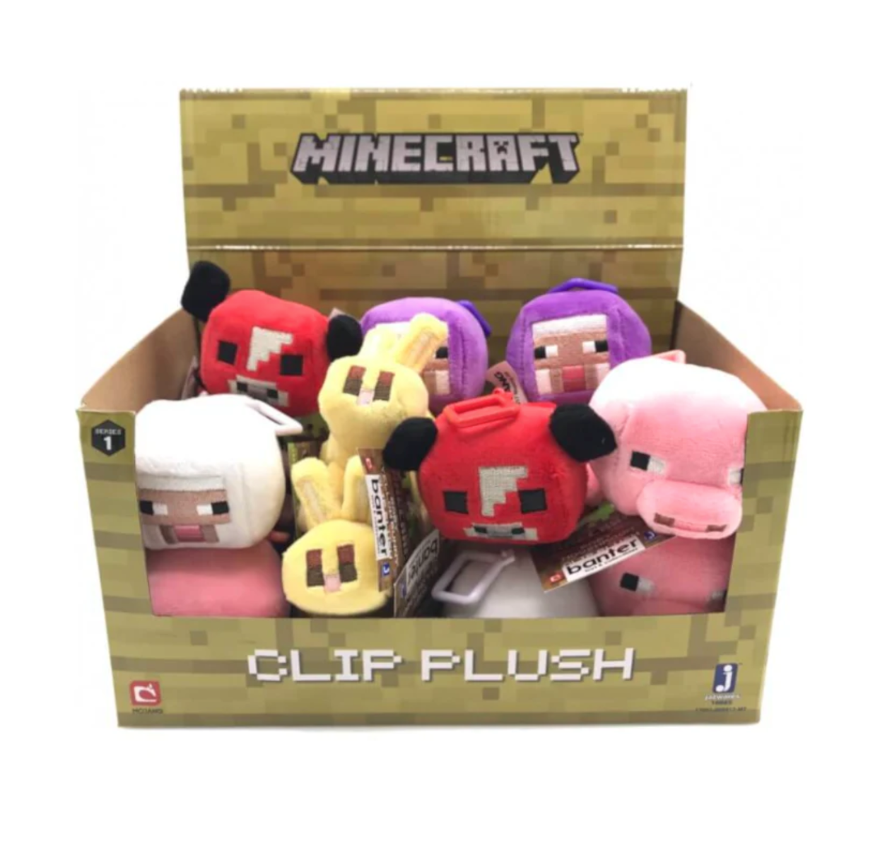 MINECRAFT CLIP PLUSH BABY PURPLE SHEEP