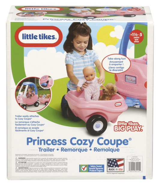 LITTLE TIKES Princess Cozy Coupe Trailer (Pink)