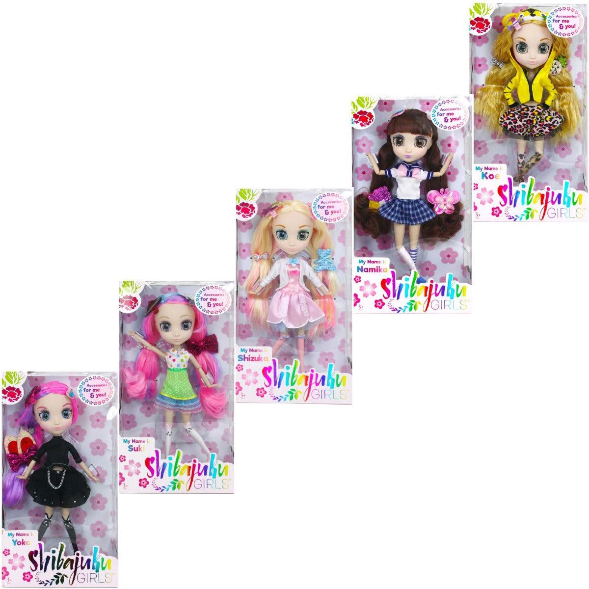 SHIBAJUKU GIRLS DOLLS (W1) COMPLETE SET
