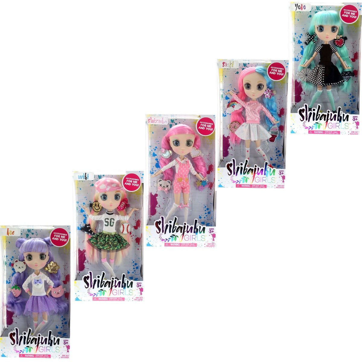 SHIBAJUKU GIRLS DOLLS (W3) COMPLETE SET