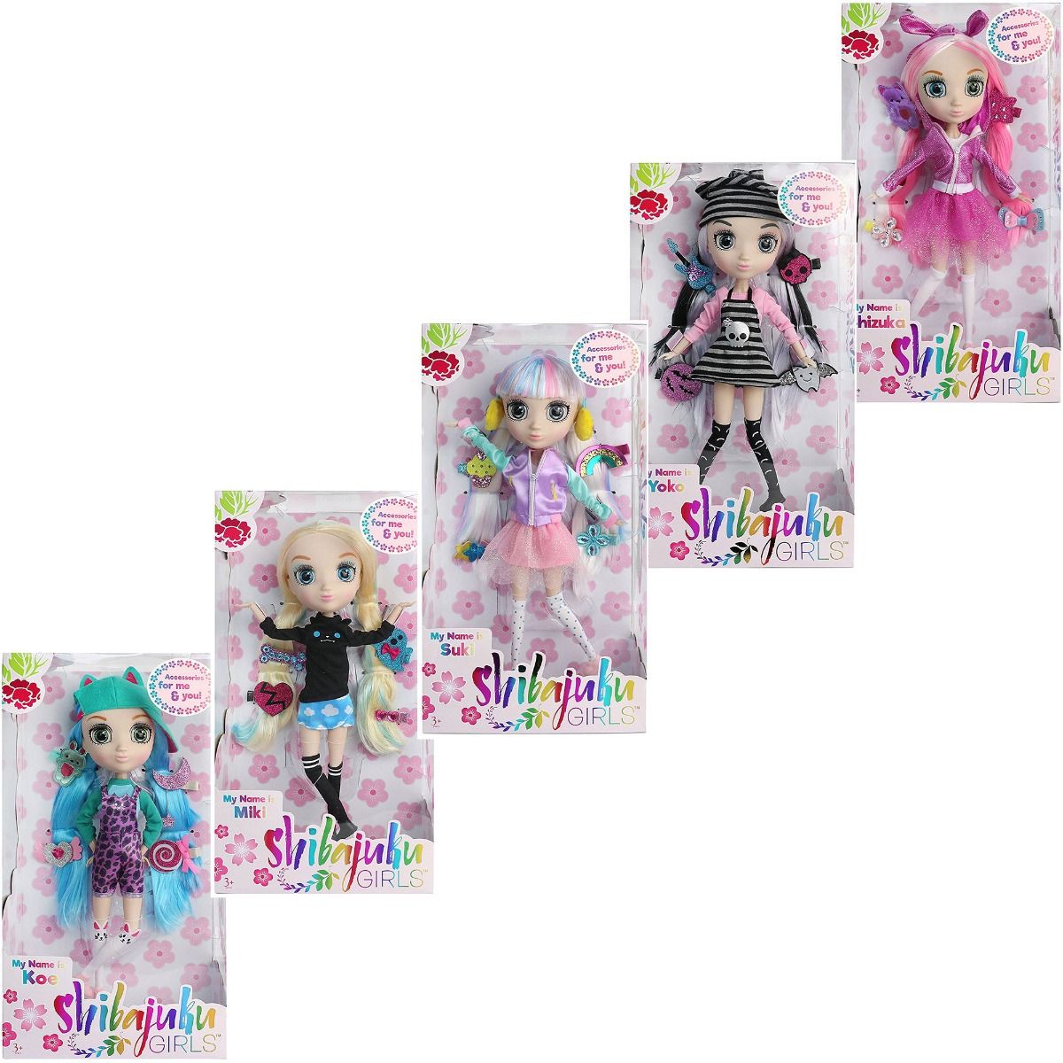 SHIBAJUKU GIRLS DOLLS (W2) COMPLETE SET