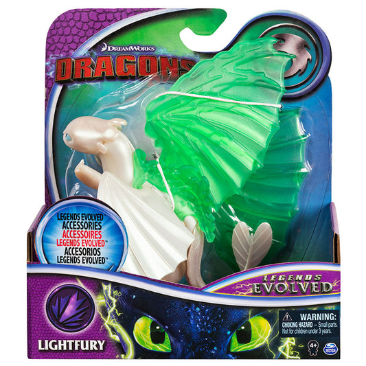 DREAMWORKS DRAGONS LEGENDS EVOLVED DRAGON ACTION FIGURE (LIGHTFURY)