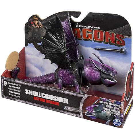 DREAMWORKS DRAGONS SKULLCRUSHER ACTION DRAGON (PURPLE)