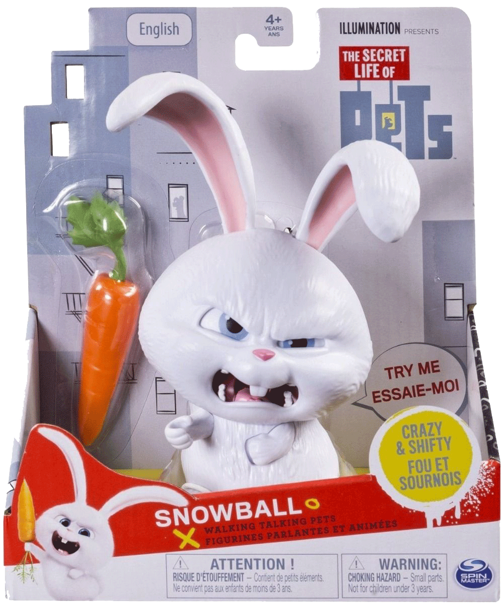 SECRET LIFE OF PETS WALKING TALKING PETS SNOWBALL