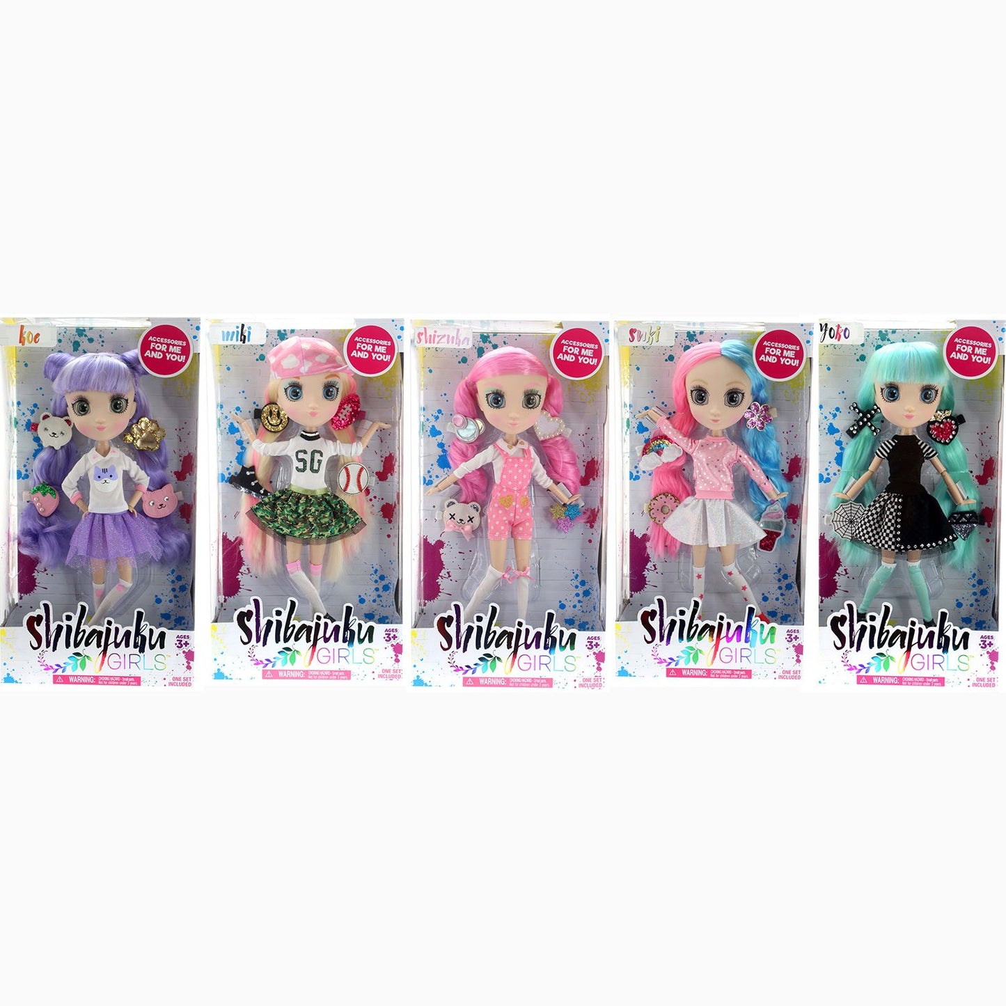 SHIBAJUKU GIRLS DOLLS (W3) COMPLETE SET