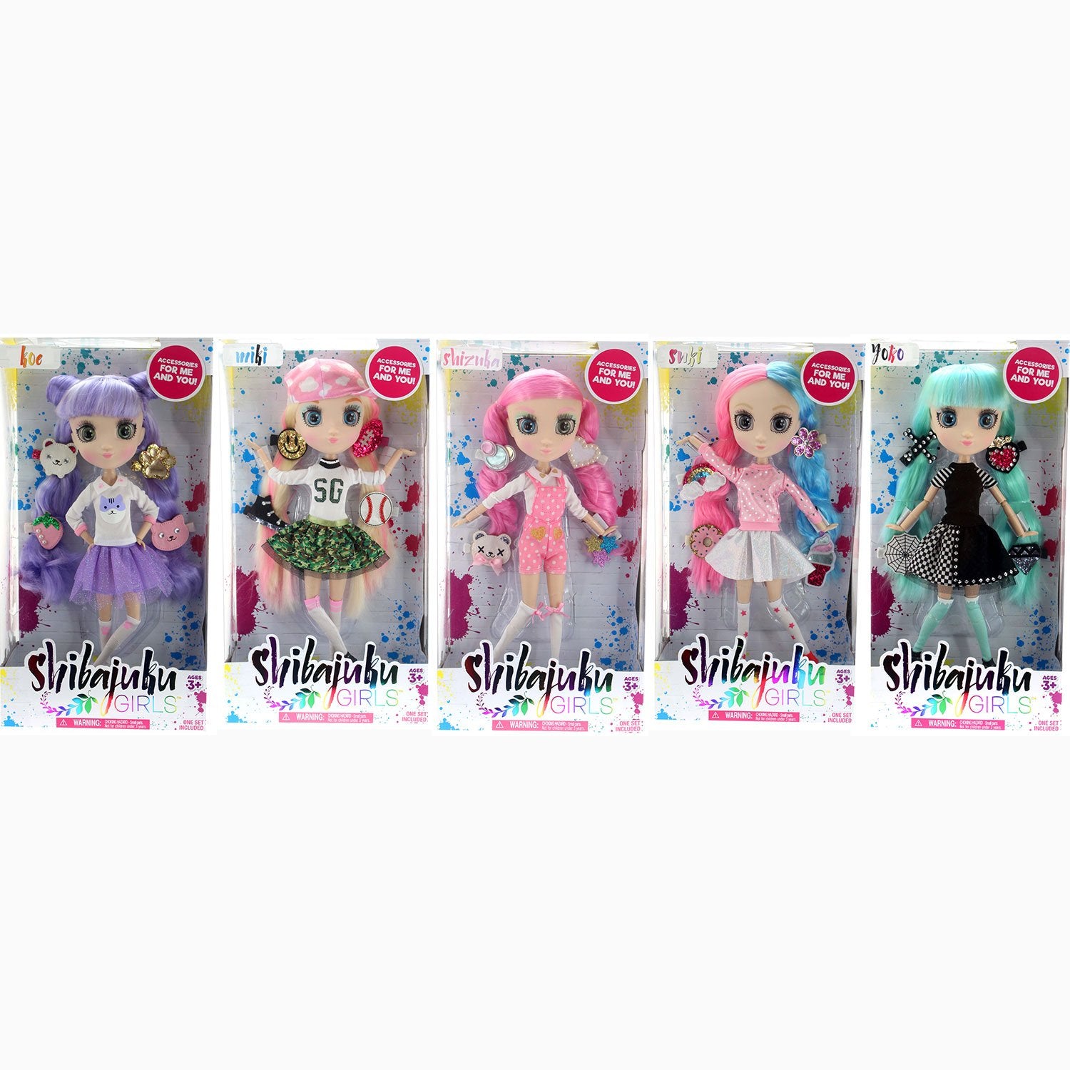 SHIBAJUKU GIRLS DOLLS (W3) COMPLETE SET