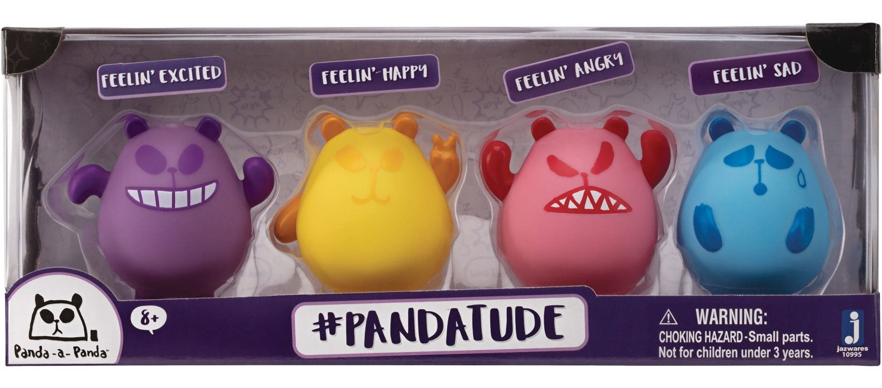 PANDA-A-PANDA #PANDATUDE MOOD FIGURE 4-PACK