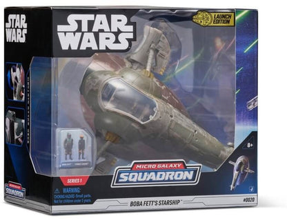 STAR WARS Deluxe Vehicle (8" Vehicle & Figure) Boba Fett's Ship W1