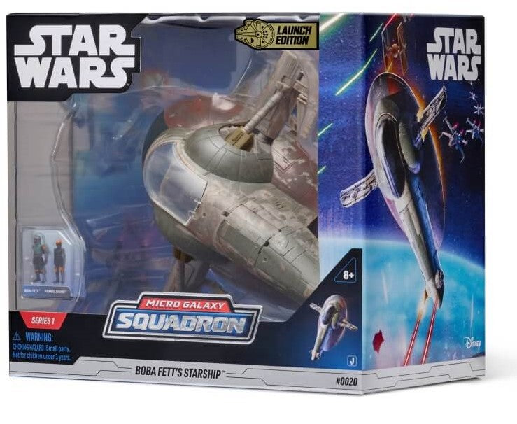 STAR WARS Deluxe Vehicle (8" Vehicle & Figure) Boba Fett's Ship W1