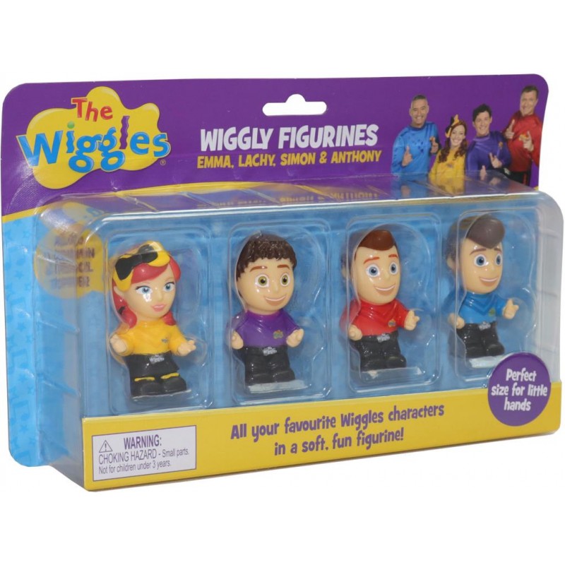 THE WIGGLES WIGGLY FIGURINES 4 PACK (x2 Packs)