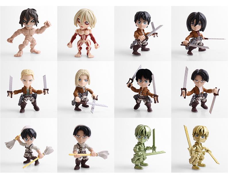 ATTACK ON TITAN WAVE 1 ACTION VINYLS PDQ CASE