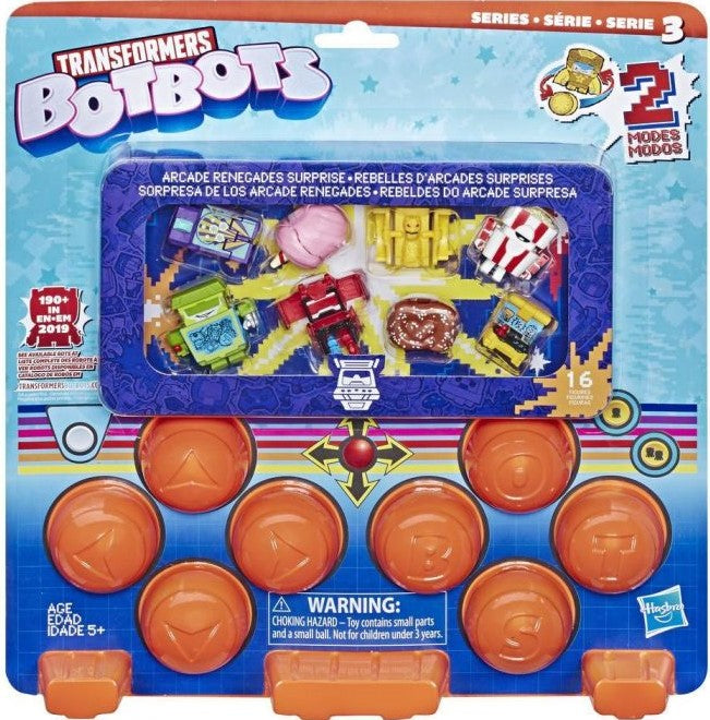 TRANSFORMERS TOYS BOTBOTS ARCADE RENEGADES SURPRISE 16 FIGURES PACK