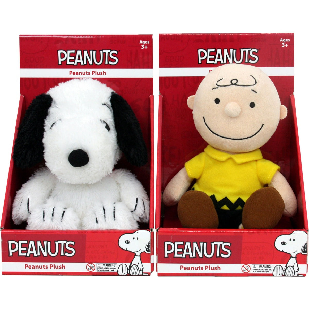 PEANUTS SNOOPY & CHARLIE BROWN PLUSH 10" SET