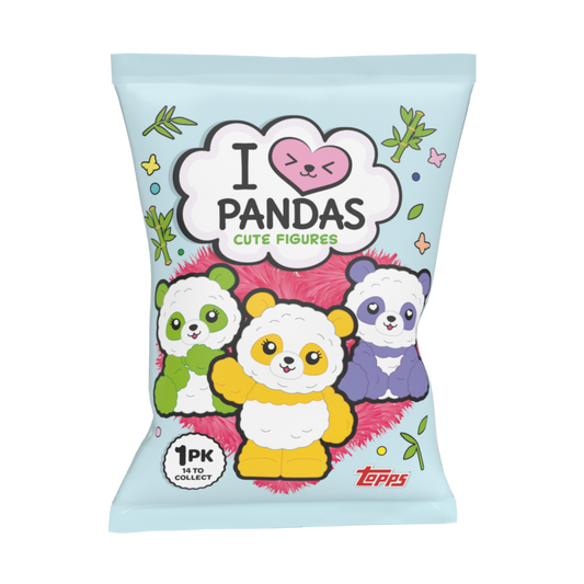 TOPPS I Love Pandas Cute Figures Display Box (12 Packets)
