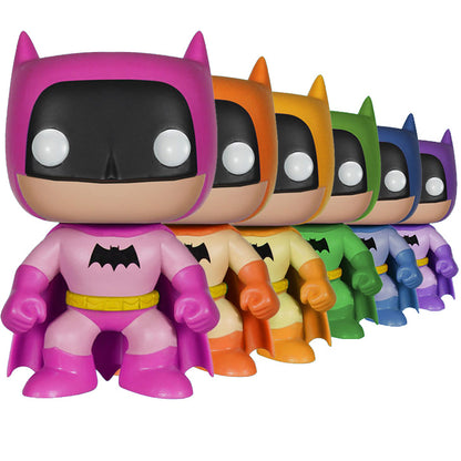 FUNKO POP! HEROES: BATMAN 75TH ANNIVERSARY RAINBOW VINYL FIGURES COMPLETE SET