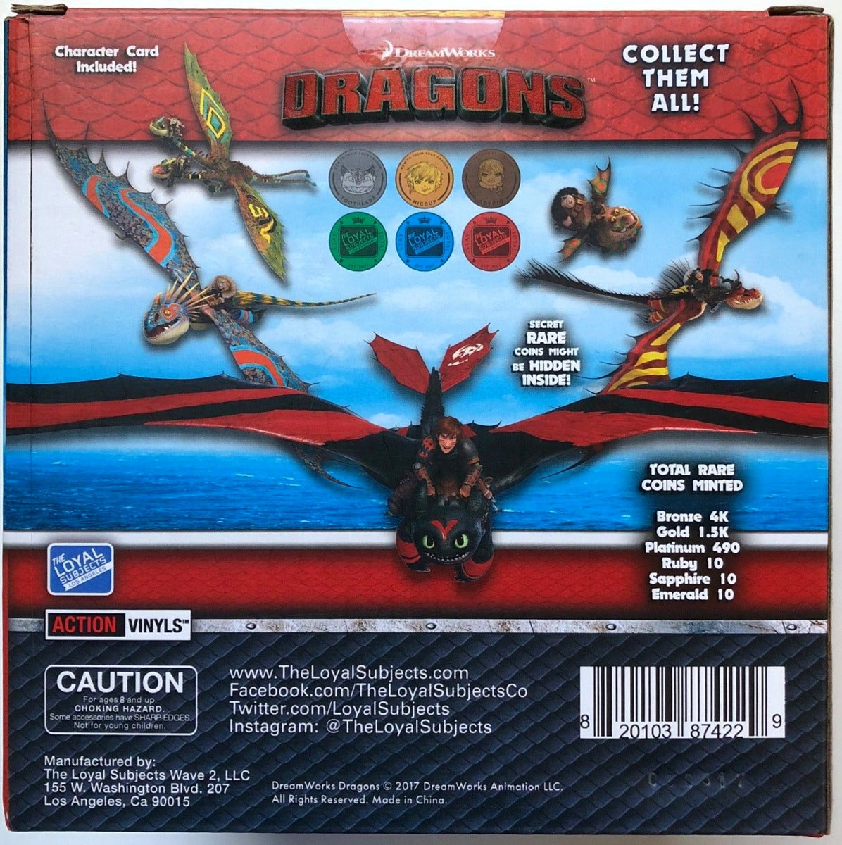 HTTYD DRAGONS W1 ACTION VINYLS 7" STORMFLY (RACING STRIPES)