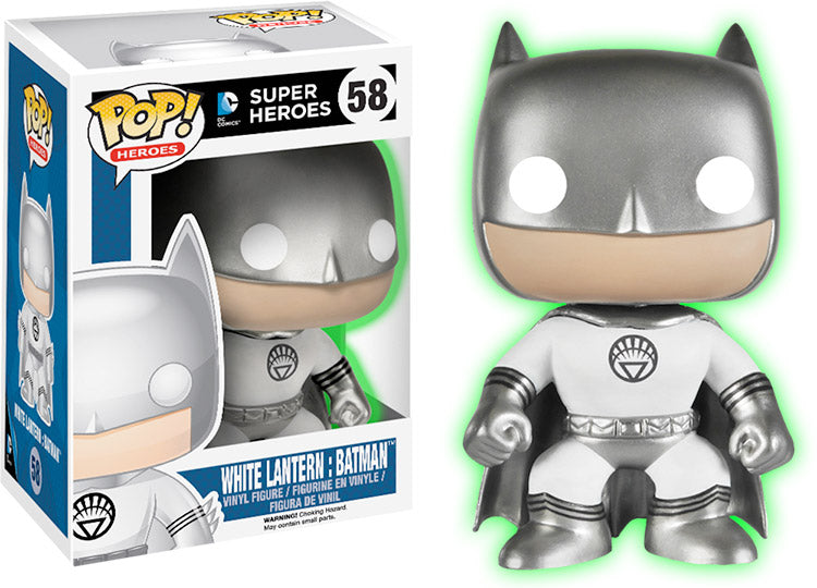 FUNKO POP! HEROES WHITE LANTERN BATMAN GLOW VINYL FIGURE