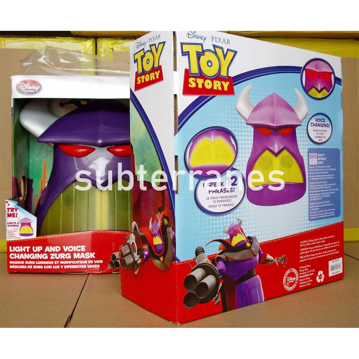 DISNEY TOY STORY LIGHT UP AND VOICE CHANGING ZURG MASK