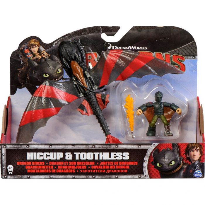 DREAMWORKS DRAGONS DRAGON RIDERS 2-PACK HICCUP & TOOTHLESS (STRIPES)